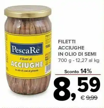 Todis Pescare Filetti Di Acciughe In Olio Di Semi offerta
