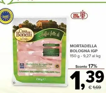 Todis Casa bonelli Mortadella Bologna 150 G offerta