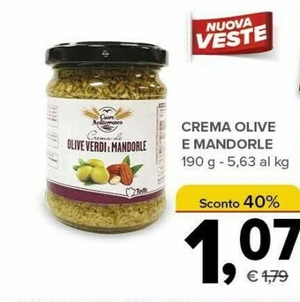 Todis Cuore Mediterraneo Crema Olive E Mandorle offerta