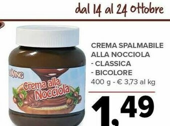 Todis Crema Spalmabile Alla Nocciola Classica offerta