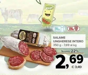 Todis Casa bonelli Salame Ungherese 350 G(ml) offerta