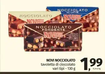 Pam Novi Nocciolato Fondente 130 G(ml) offerta
