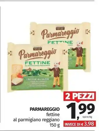 Pam Parmareggio Parmareggio - Gustose Fettine al Parmigiano Reggiano 150 g(ml) offerta