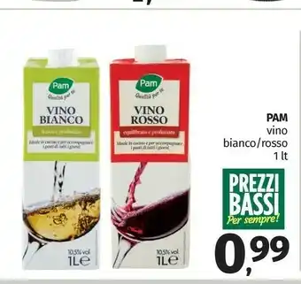 Pam Pam Vino Bianco/ Rosso 1 Lt offerta