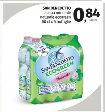 Pam San Benedetto Acqua Minerale Naturale Ecogreen 3000 Ml offerta