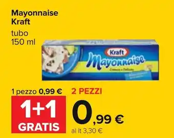 Carrefour Kraft Mayonnaise 150ml offerta