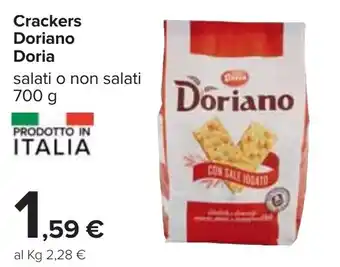 Carrefour Doria Doriano Crackers 700g offerta