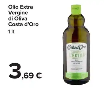 Carrefour Costa d'Oro Olio Extra Vergine di Oliva 1lt offerta