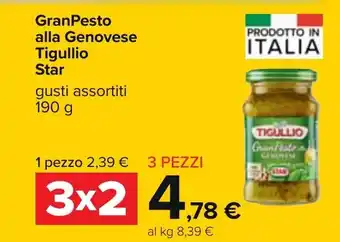 Carrefour Star GranPesto alla Genovese Tigullio 190g offerta