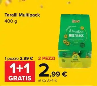 Carrefour Taralli Multipack 400g offerta