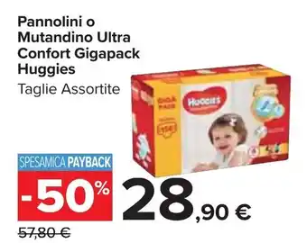Huggies Ponnolini o Mutandino Ultra Confort Gigapack