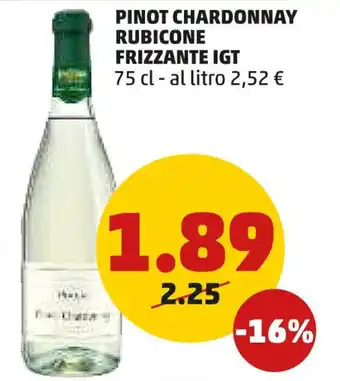 PENNY PINOT CHARDONNAY RUBICONE FRIZZANTE IGT 75 cl offerta