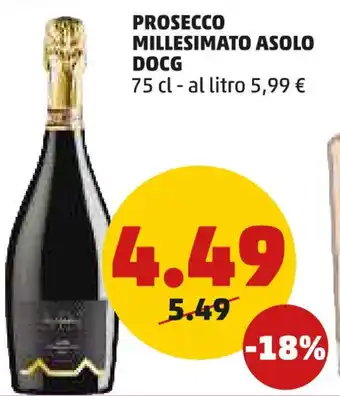 PENNY PROSECCO MILLESIMATO ASOLO DOCG 75 cl offerta