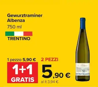 Carrefour Albenza Gewurztraminer 750ml offerta