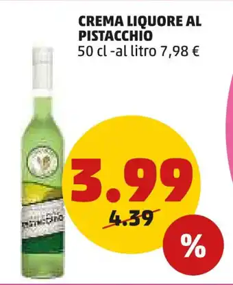 PENNY CREMA LIQUORE AL PISTACCHIO 50 cl offerta