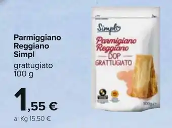 Carrefour Simpl Parmiggiano Reggiano 100g offerta