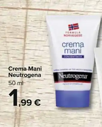 Carrefour Neutrogena Crema Mani 50ml offerta