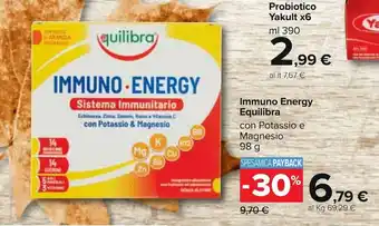 Carrefour Equilibra Immuno Energy 98g offerta