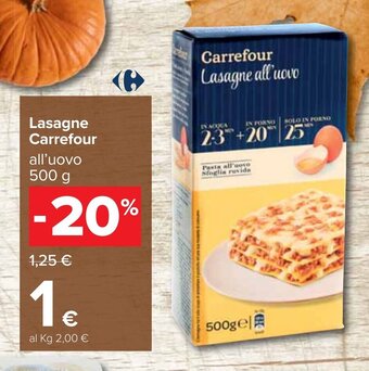 Carrefour Carrefour Lasagne 500g offerta