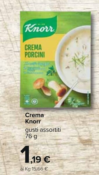 Carrefour Knorr Crema 76g offerta