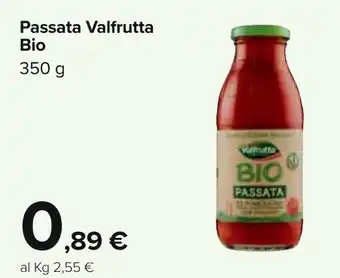 Carrefour Valfrutta Bio Passata 350g offerta