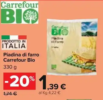 Carrefour Carrefour Bio Piadina di farro 330g offerta