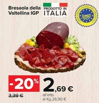 Carrefour Bresaola della Valtellina IGP offerta