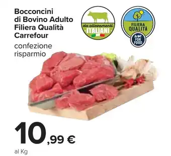 Carrefour Carrefour Bocconcini di Bovino Adulto Filiera Qualità offerta