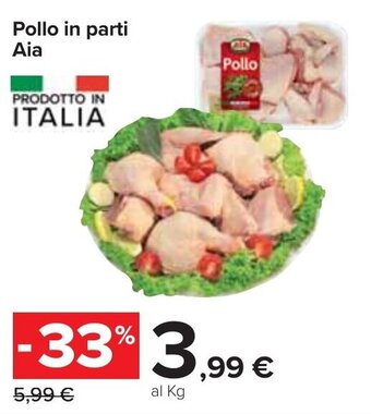 Carrefour Aia Pollo in parti offerta