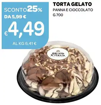TORTA GELATO PANNA E CIOCCOLATO G 700