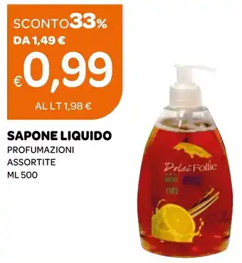 Ekom SAPONE LIQUIDO PROFUMAZIONI ASSORTITE ML 500 offerta