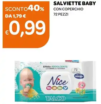 SALVIETTE BABY CON COPERCHIO 72 PEZZI