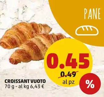 PENNY CROISSANT VUOTO 70 g offerta