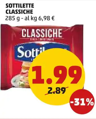 PENNY SOTTILETTE CLASSICHE 285 g offerta