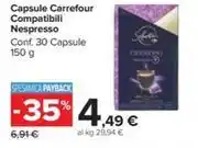 Carrefour Market Capsule Carrefour Compatibili Nespresso Conf. 30 Capsule 150 g offerta
