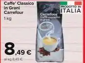 Carrefour Market Caffe' Classico in Grani Carrefour 1 kg offerta