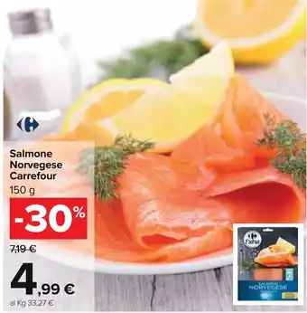 Carrefour Carrefour Salmone Norvegese 150g offerta