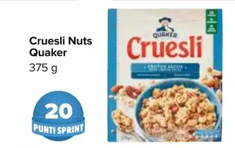 Carrefour Quaker Cruesli Nuts 375g offerta