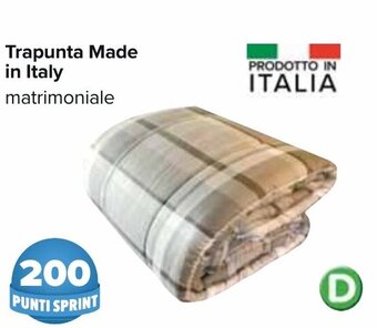 Carrefour Trapunta Made in Italy offerta