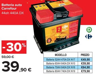 Carrefour Batteria auto