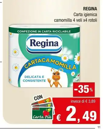 Crai Regina Carta igienica offerta