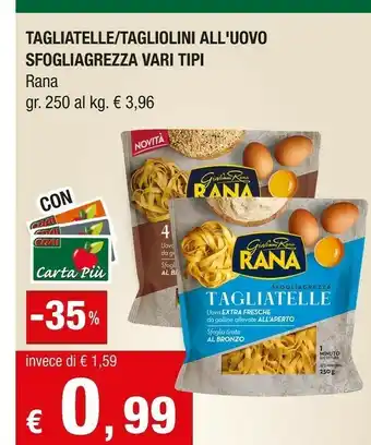 Crai Rana Pasta all'uovo offerta
