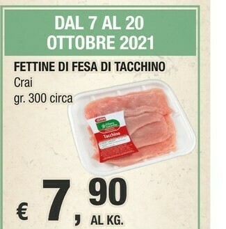 Crai Tacchino offerta