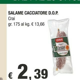 Crai Salame offerta