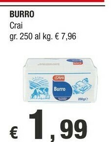 Crai Burro offerta