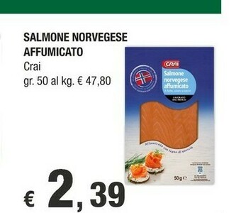 Crai Salmone affumicato offerta