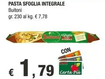 Crai Buitoni Pasta sfoglia offerta