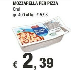Crai Mozzarella offerta