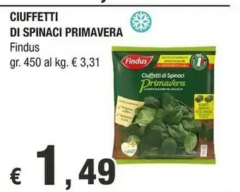 Crai Findus Spinaci offerta