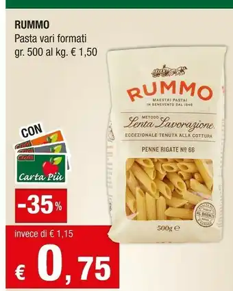 Crai Rummo Pasta di semola offerta